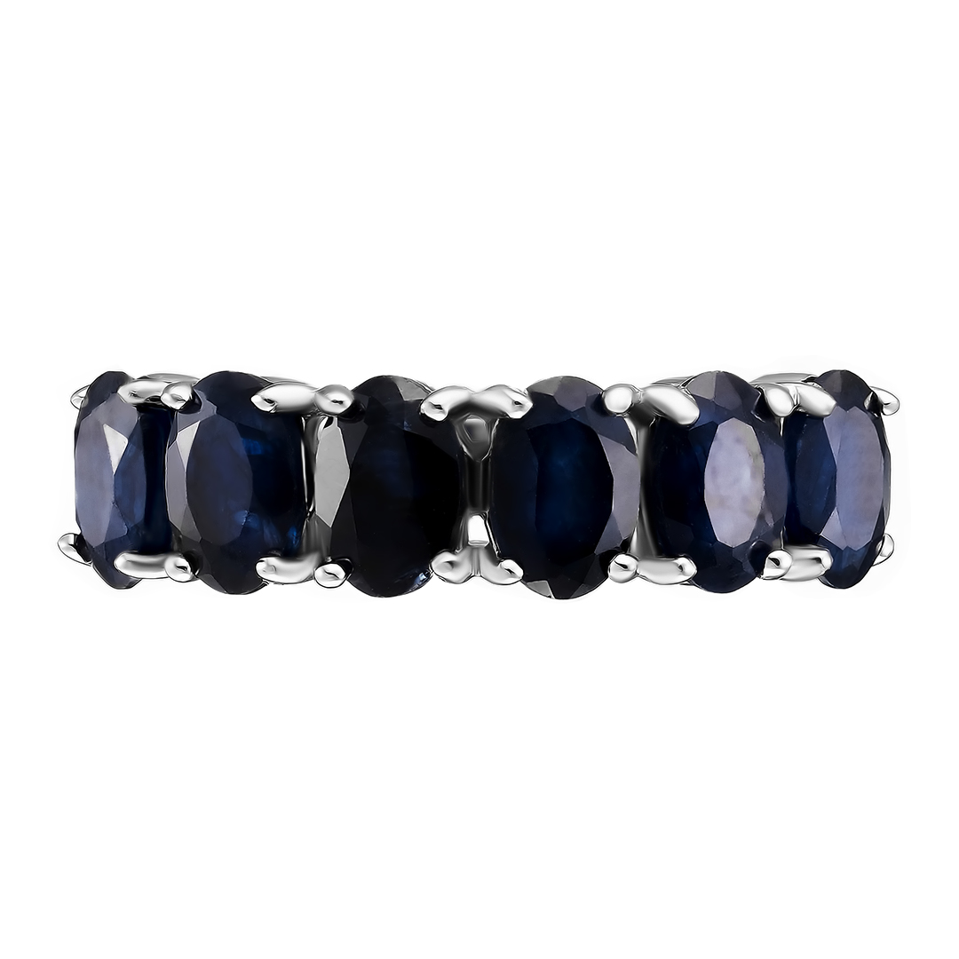 Серебряное кольцо 925 пробы; вставки 6 Сапфир U/2 3,9ct;