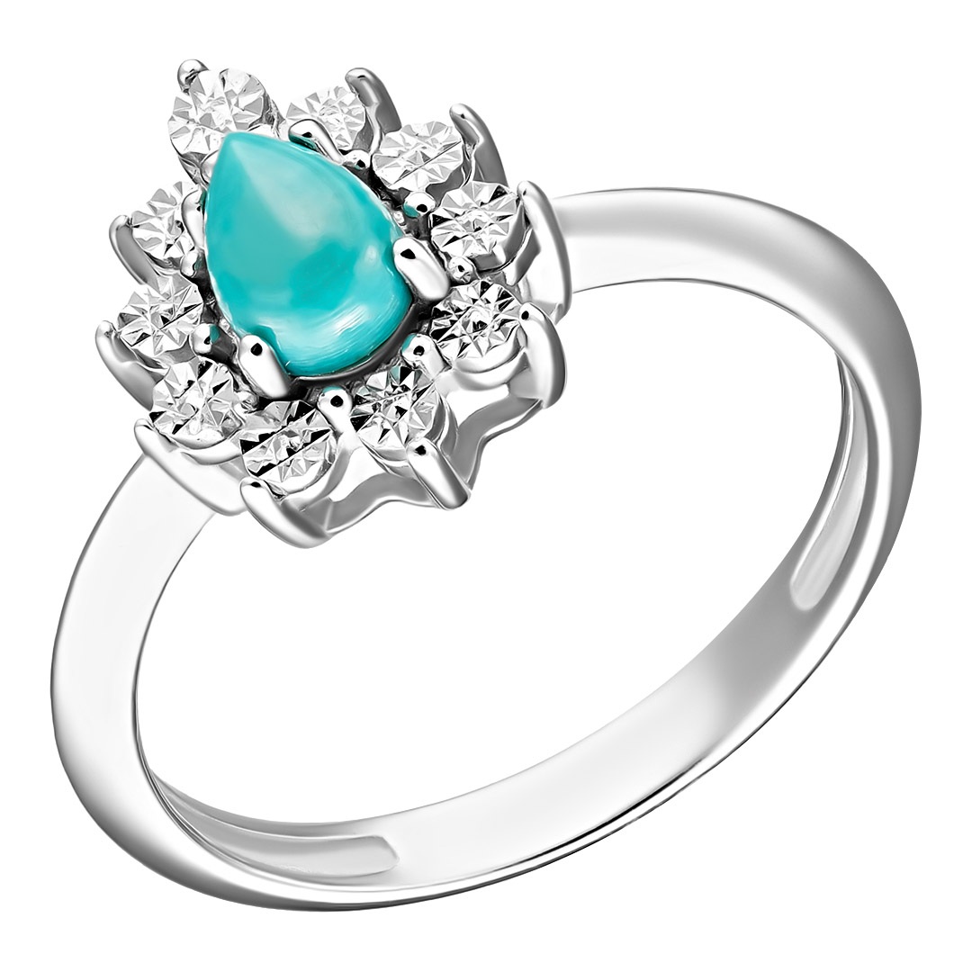 Серебряное кольцо с бирюзой