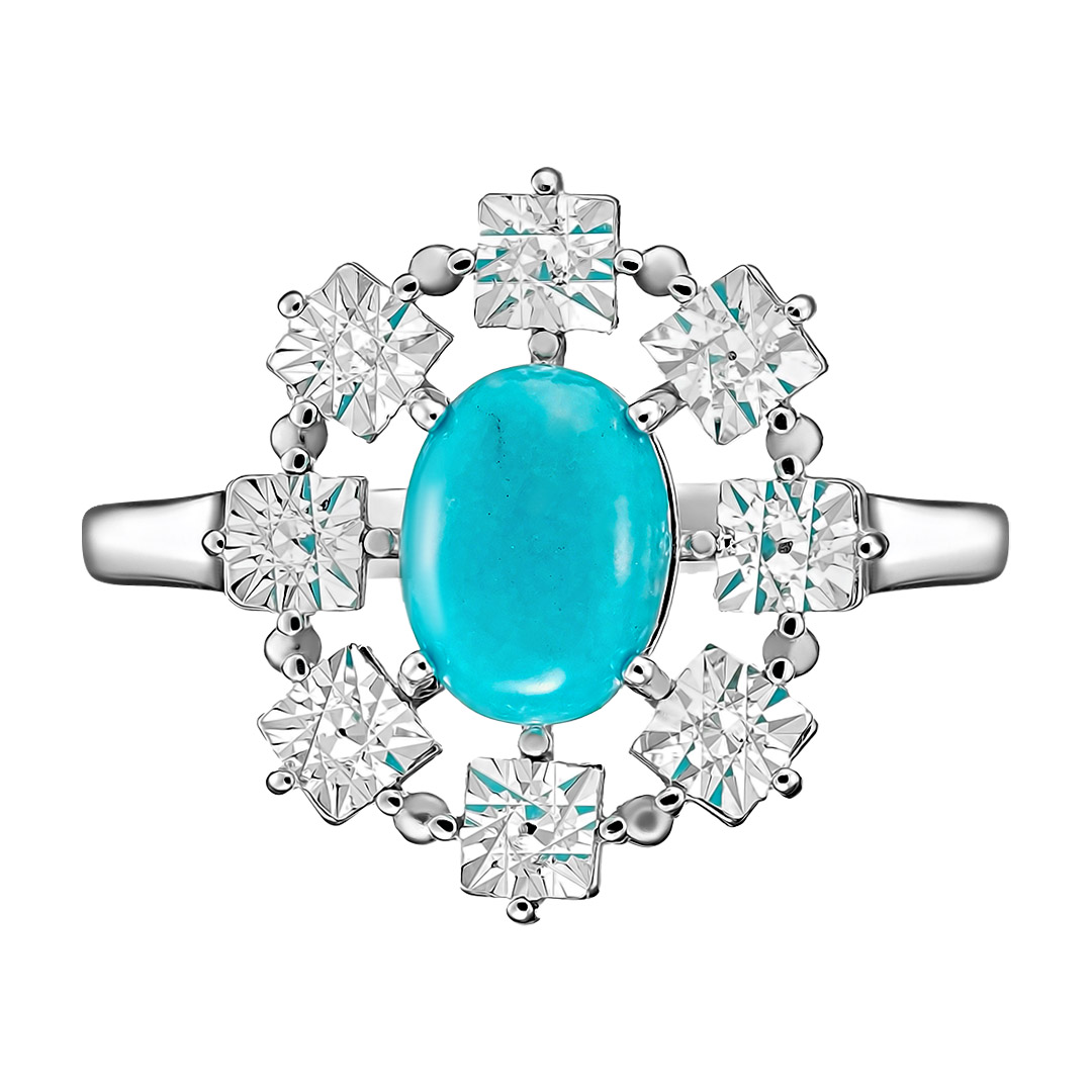 Серебряное кольцо с бирюзой