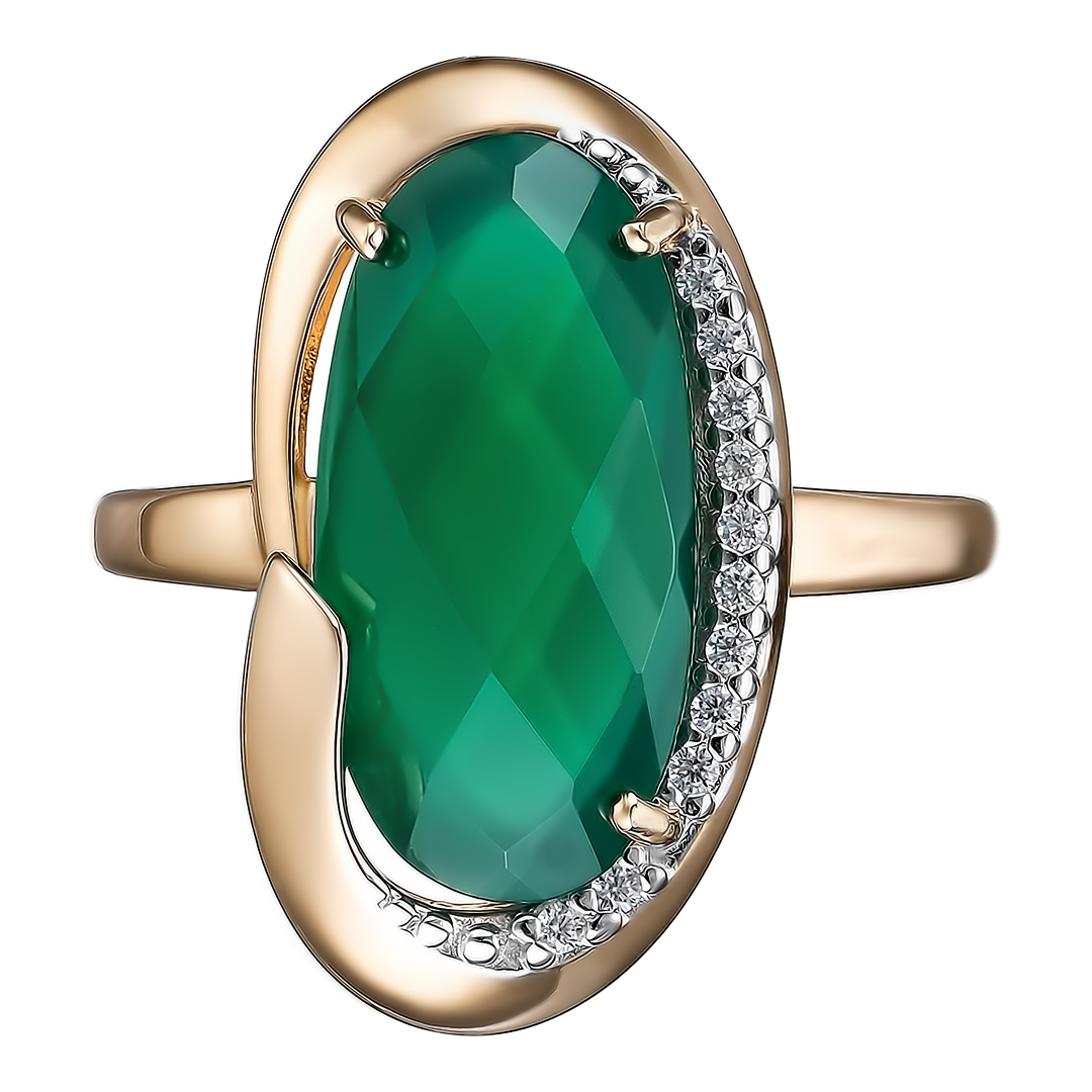 Серебряное кольцо с агатом