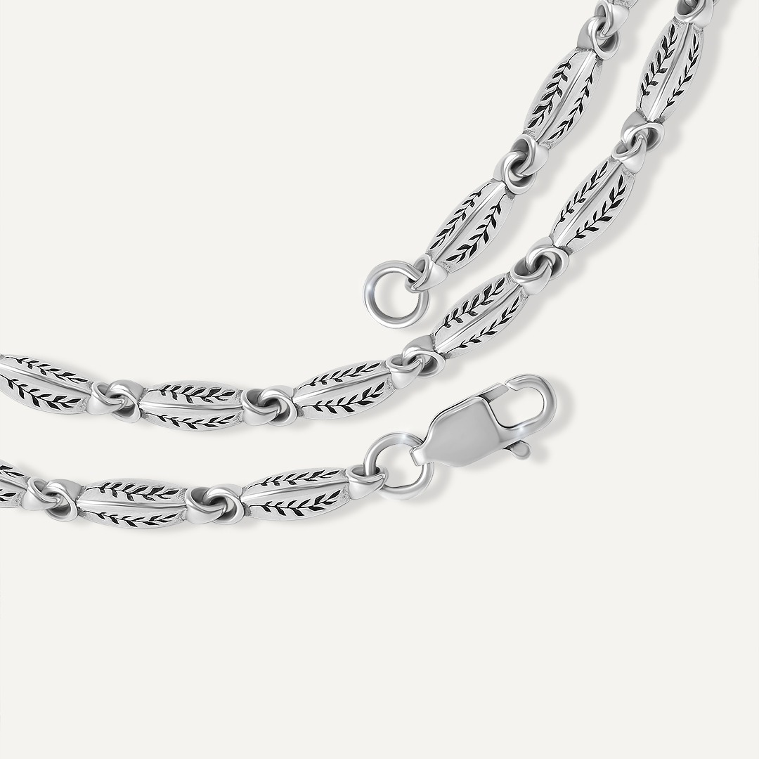 Серебряная цепь плетение "Фантазийное"