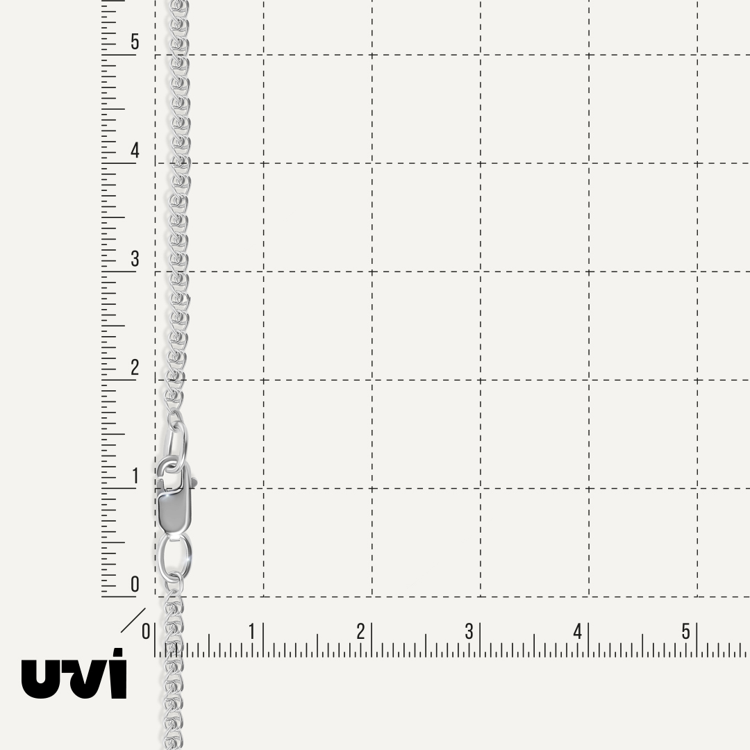 Серебряная цепь плетение "Love"