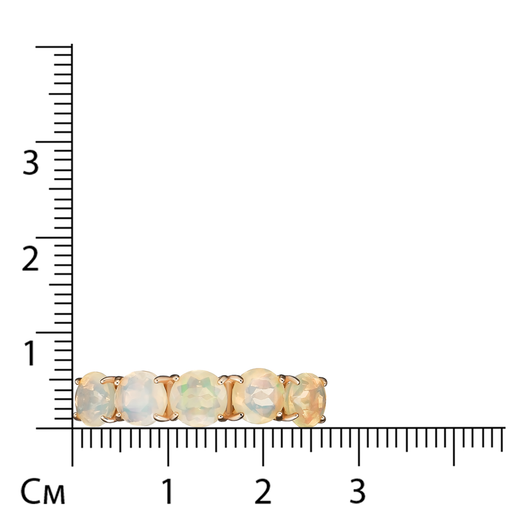 Серебряное кольцо с опалами
