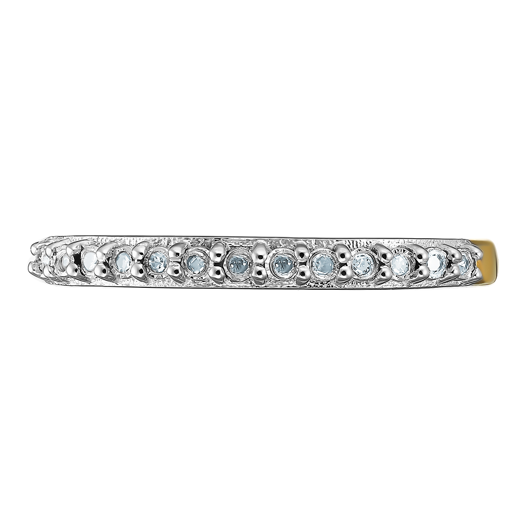 Серебряное кольцо 925 пробы; вставки 13 Бр.Кр-17 3/2А 0,03 ct;