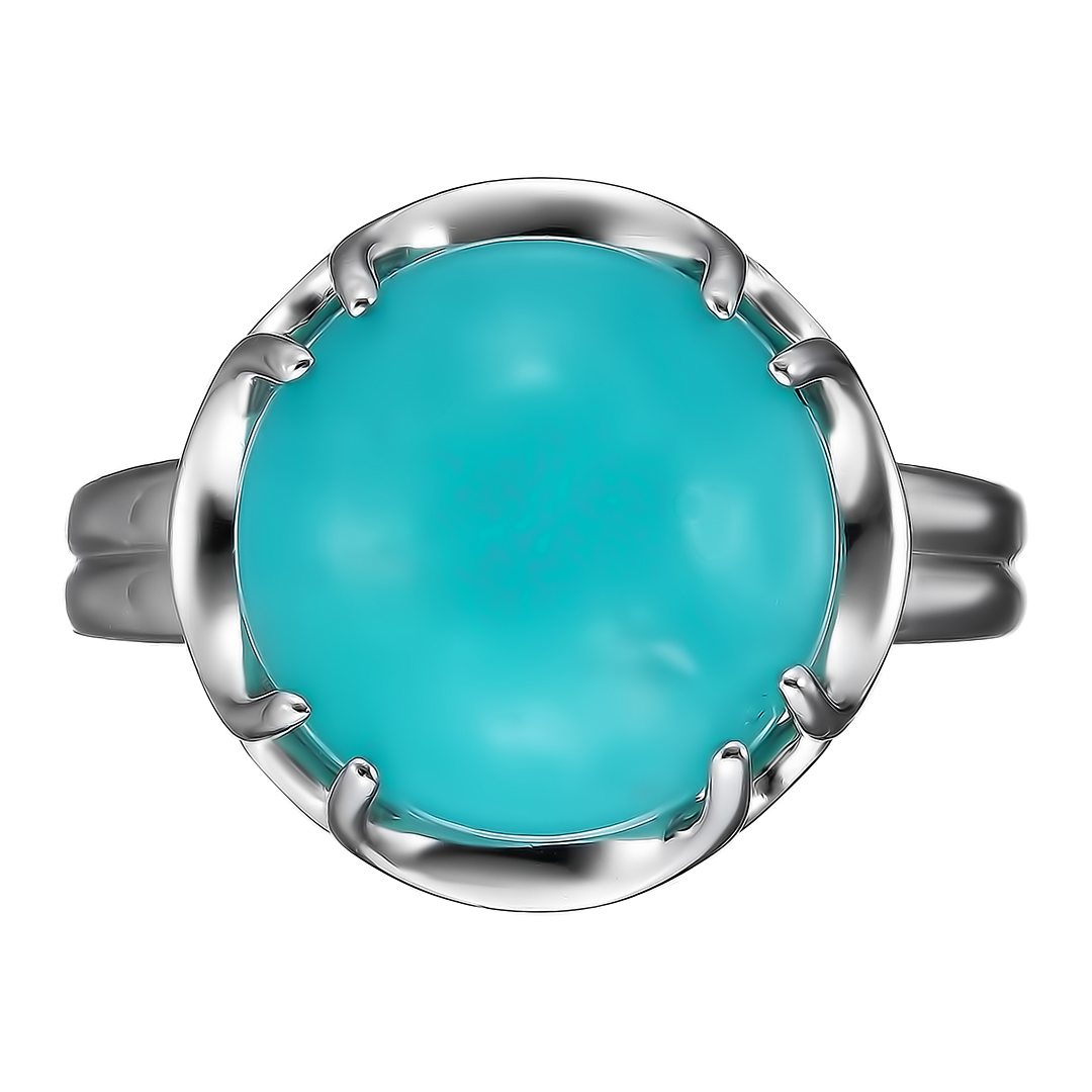 Серебряное кольцо 925 пробы; вставки 1 Амазонит;