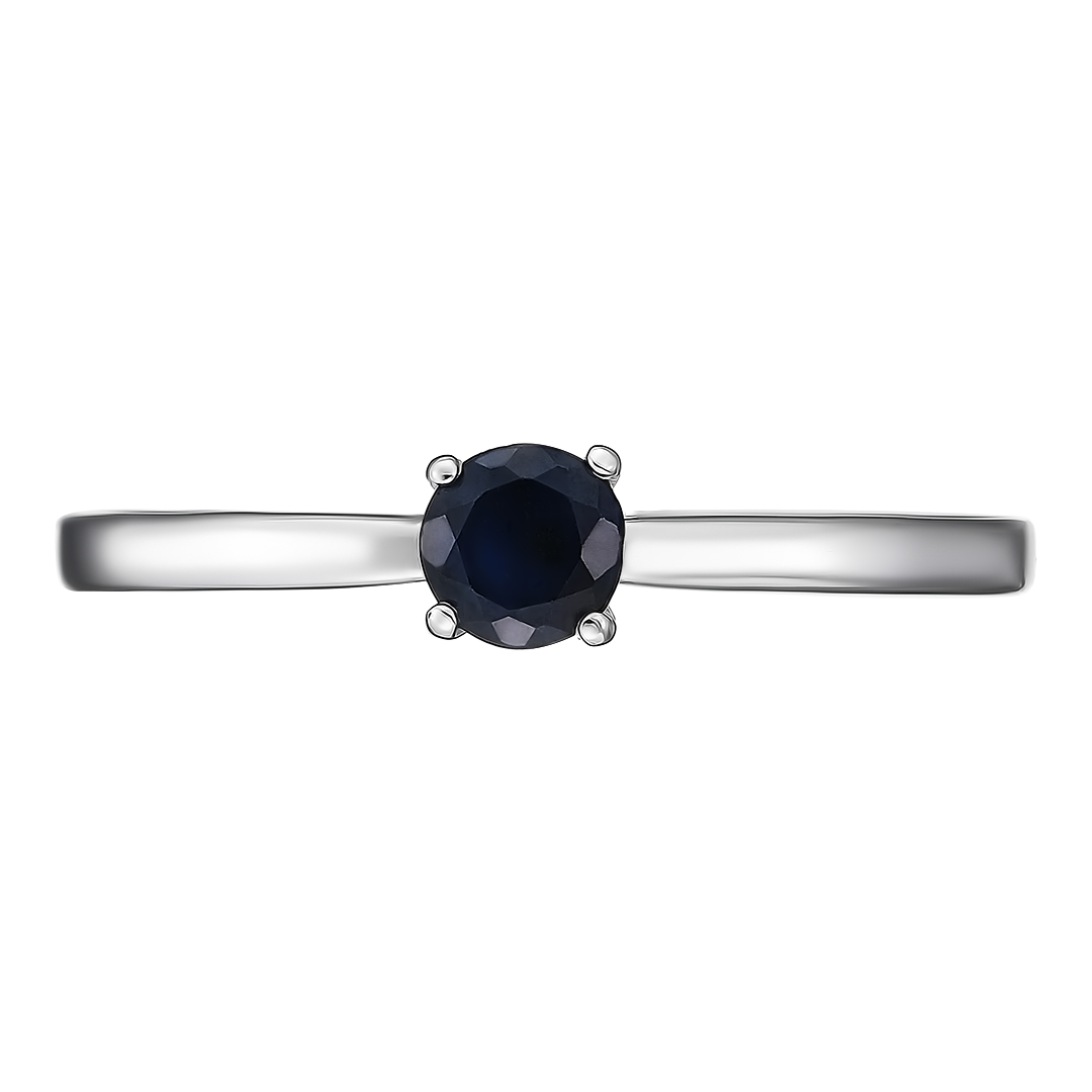 Серебряное кольцо 925 пробы; вставки 1 Сапфир U/2 0,300;