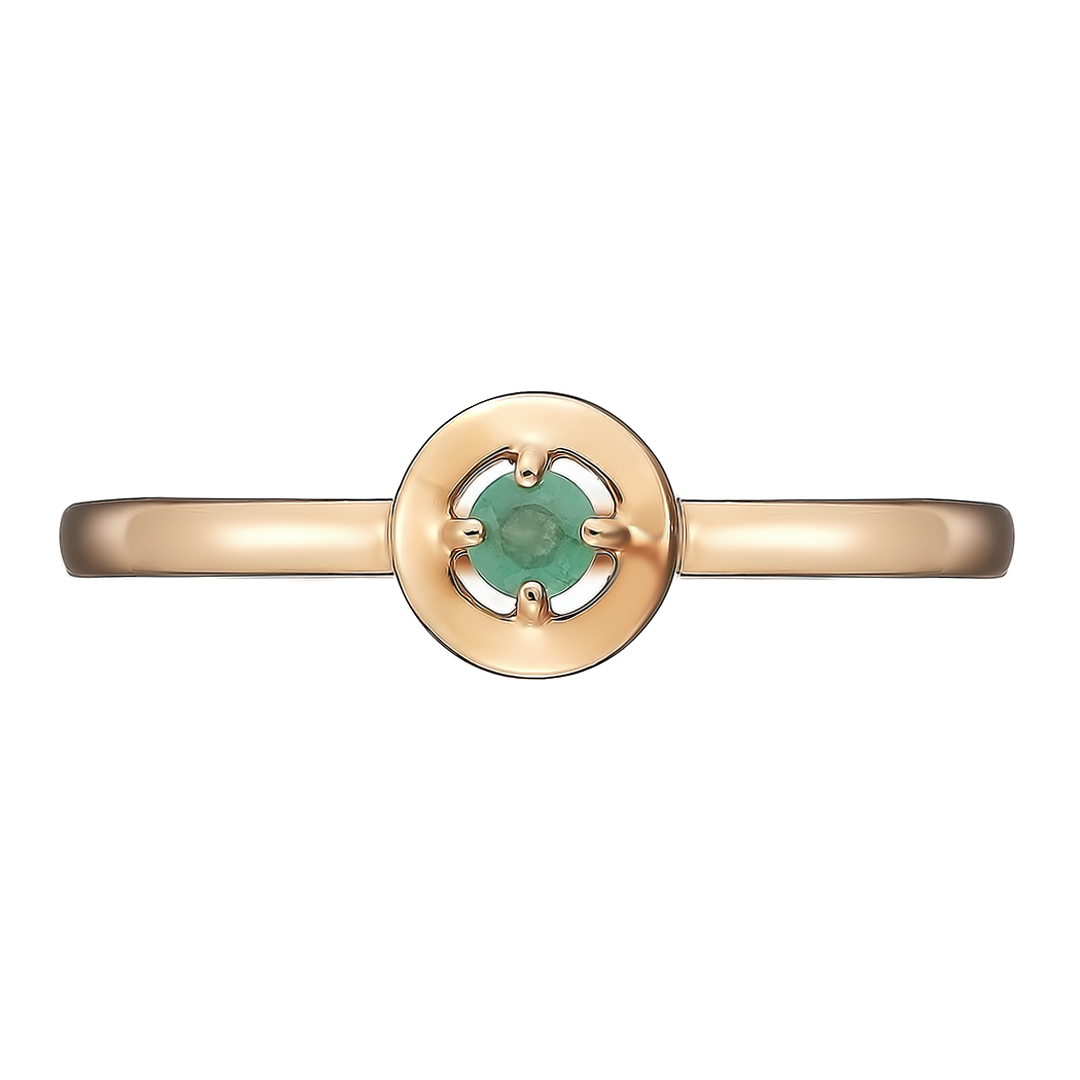 Серебряное кольцо с изумрудом