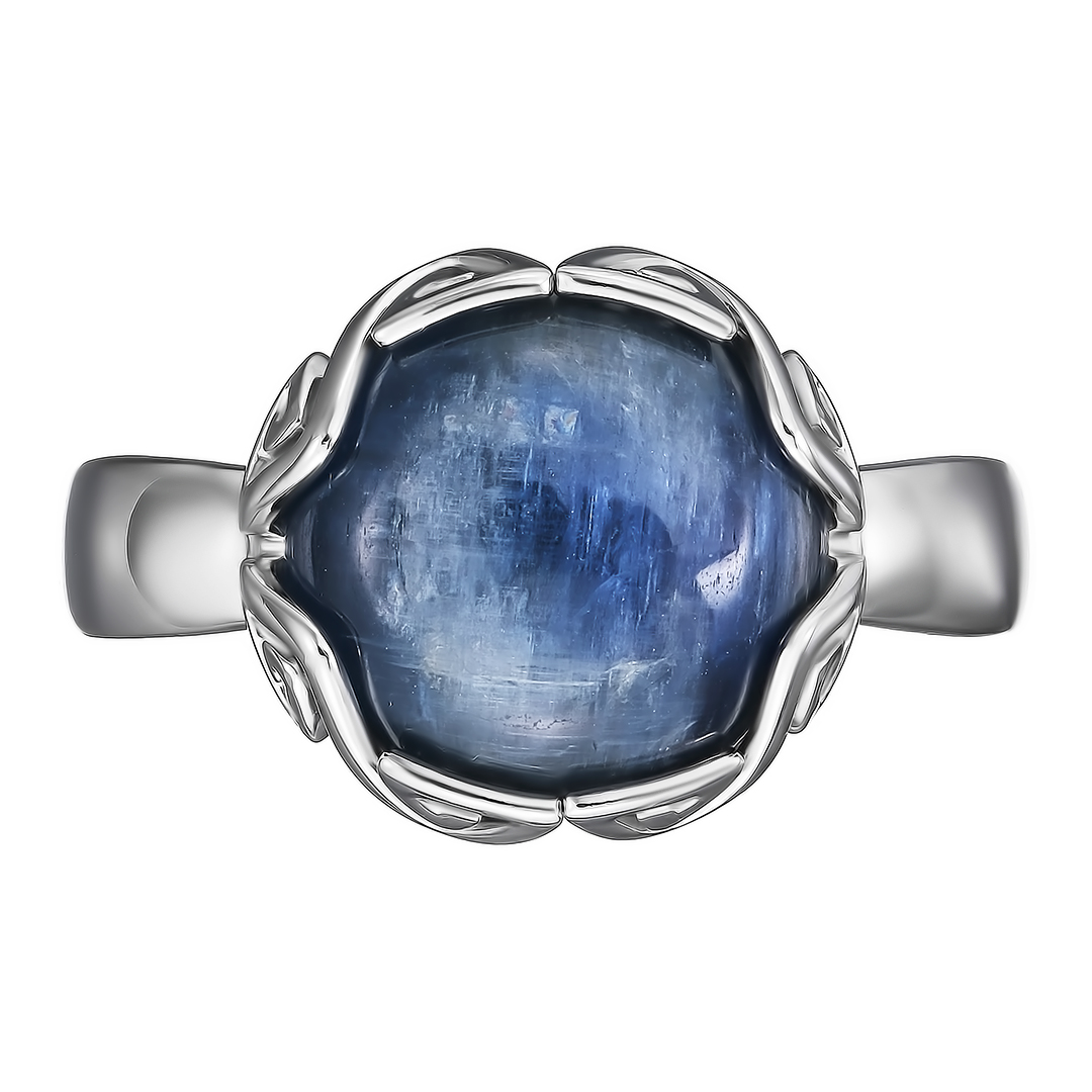 Серебряное кольцо 925 пробы; вставки 1 Кианит;
