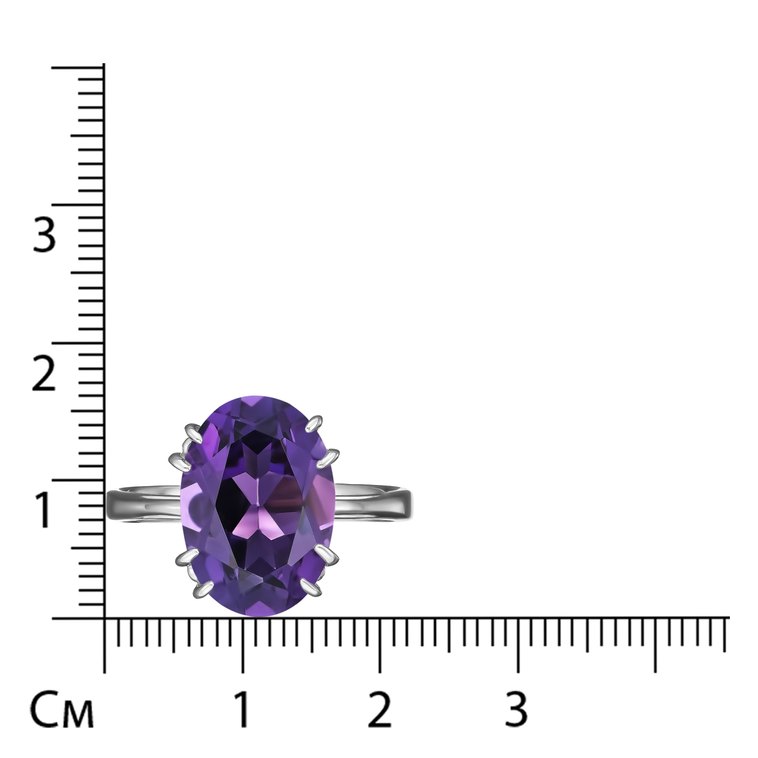 Серебряное кольцо с аметистом