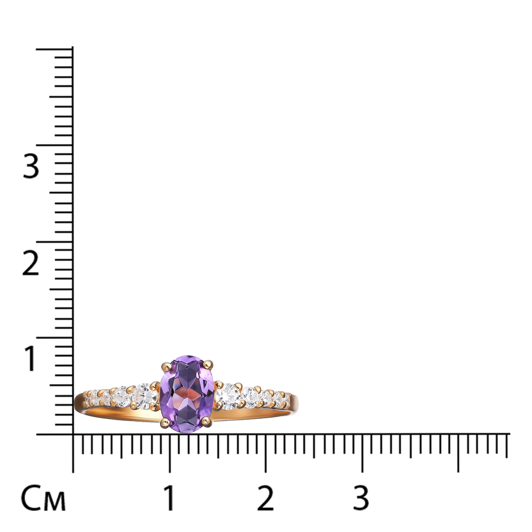 Серебряное кольцо с аметистом
