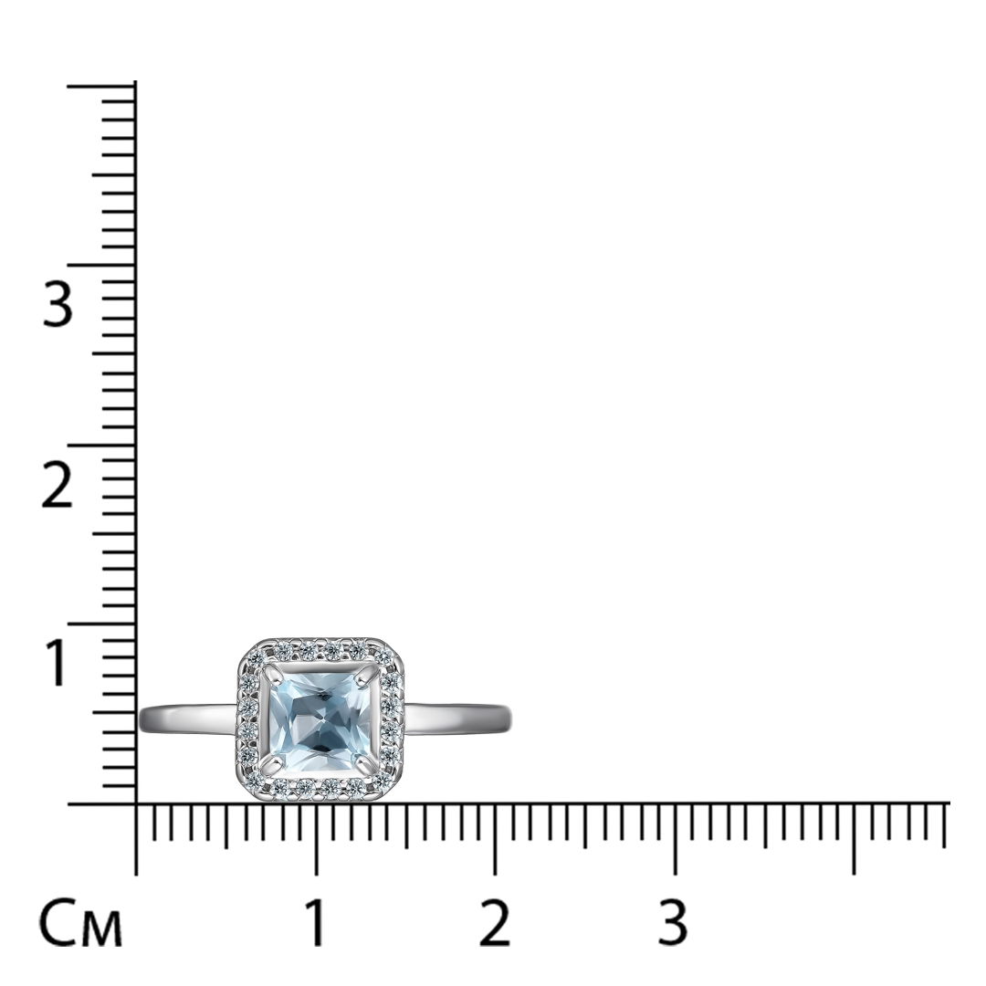 Серебряное кольцо с топазом Sky