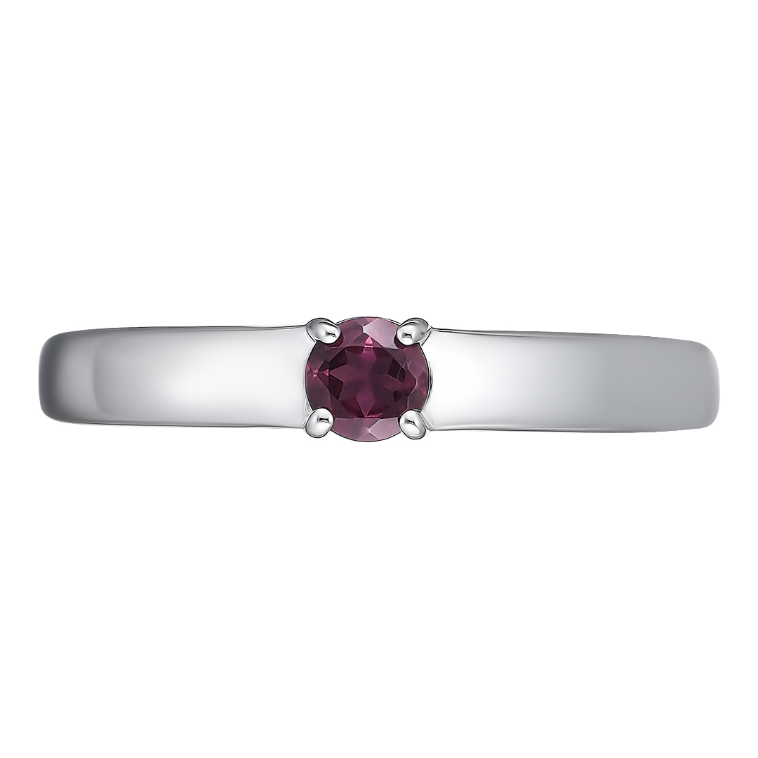 Серебряное кольцо 925 пробы; вставки 1 Родолит;