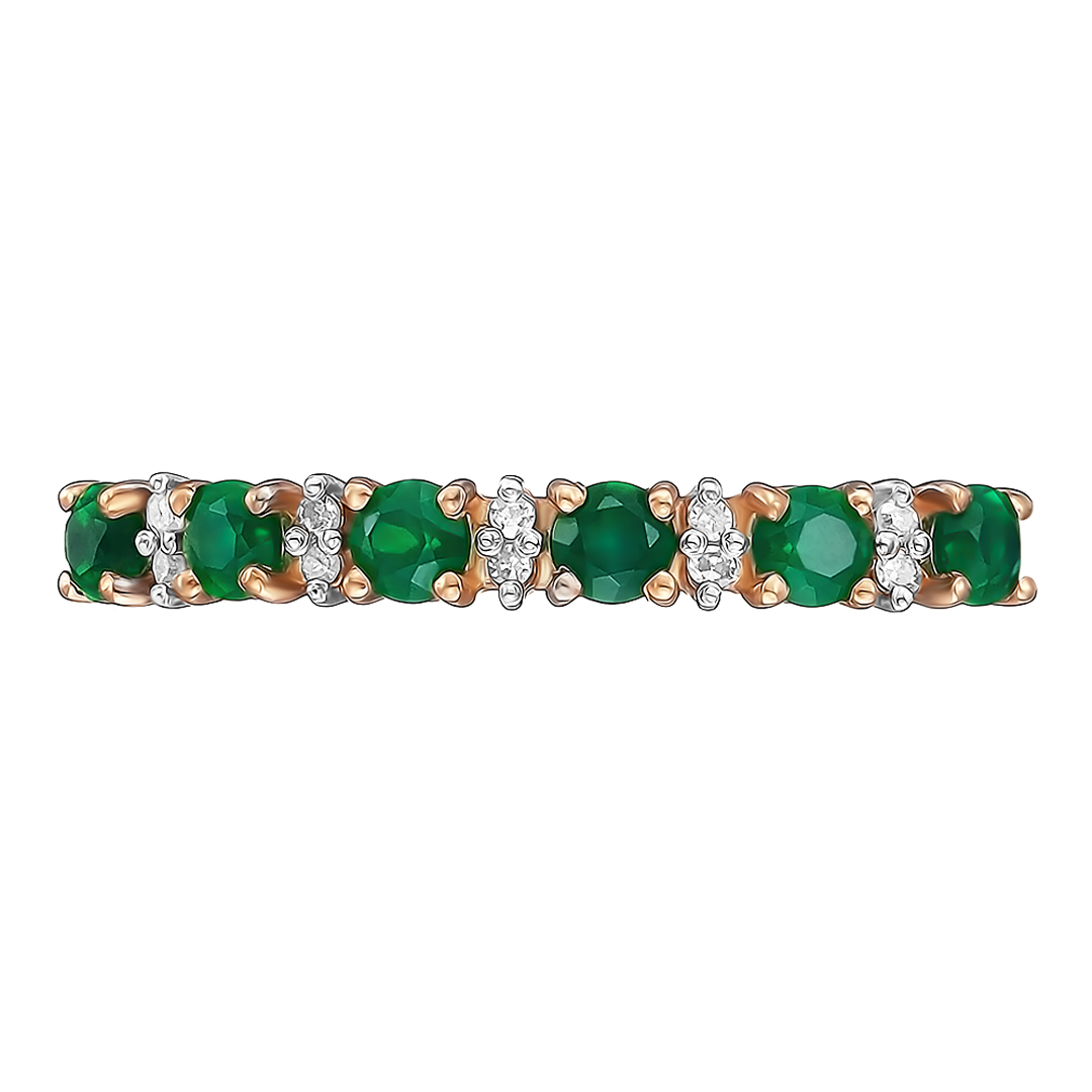 Серебряное кольцо 925 пробы; вставки 10 Бр.Кр-17 0,030 2/3А; 6 Агат зеленый;