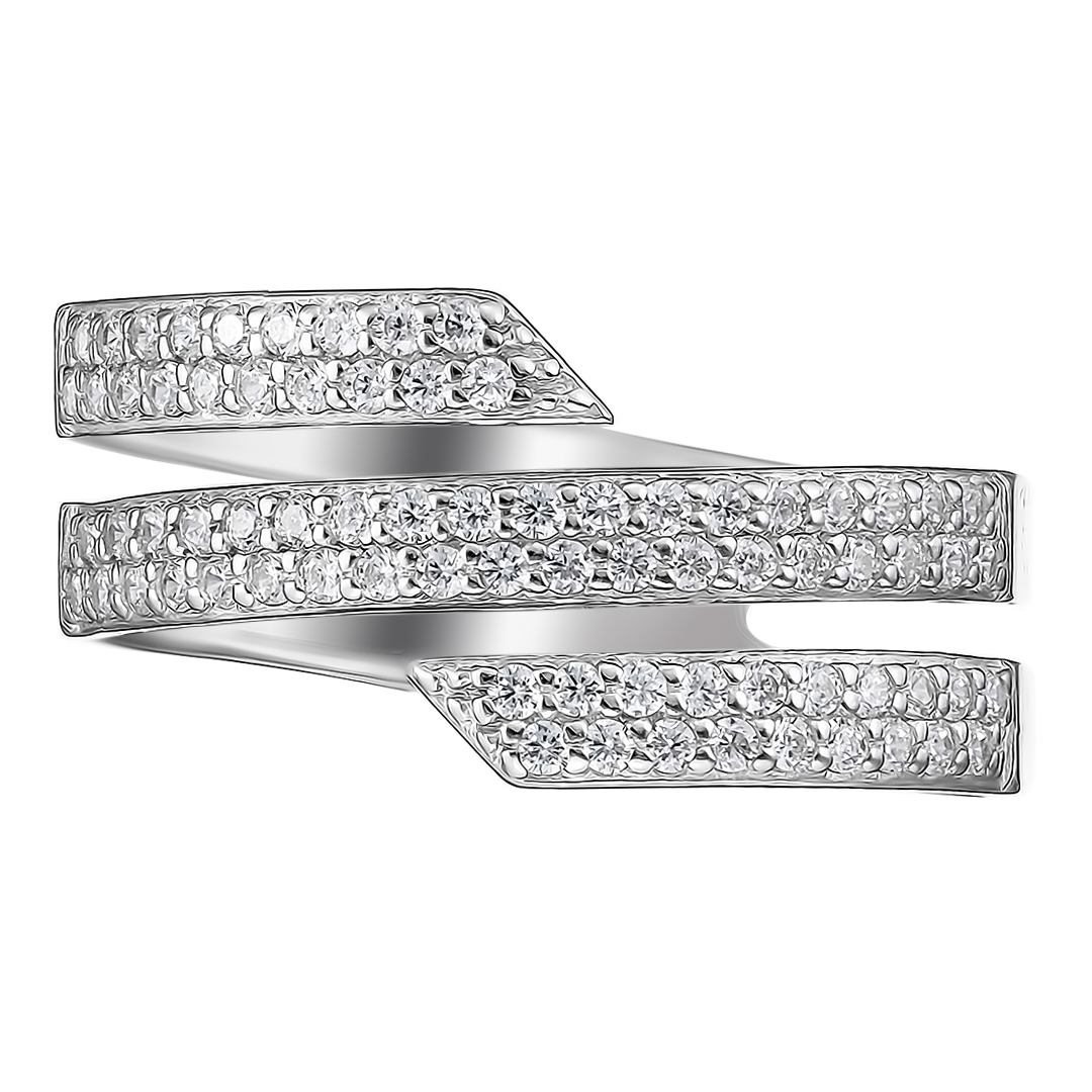 Серебряное кольцо с фианитами