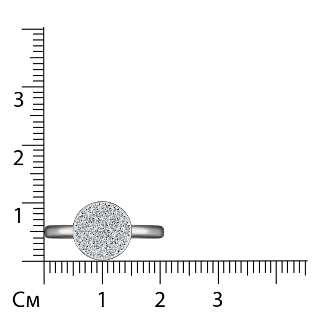 Серебряное кольцо с фианитами