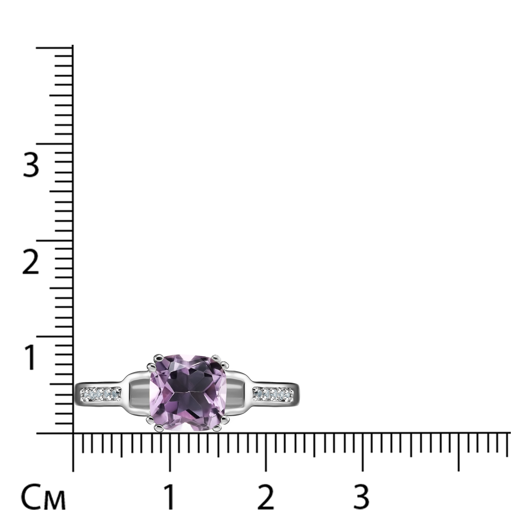 Серебряное кольцо с аметистом