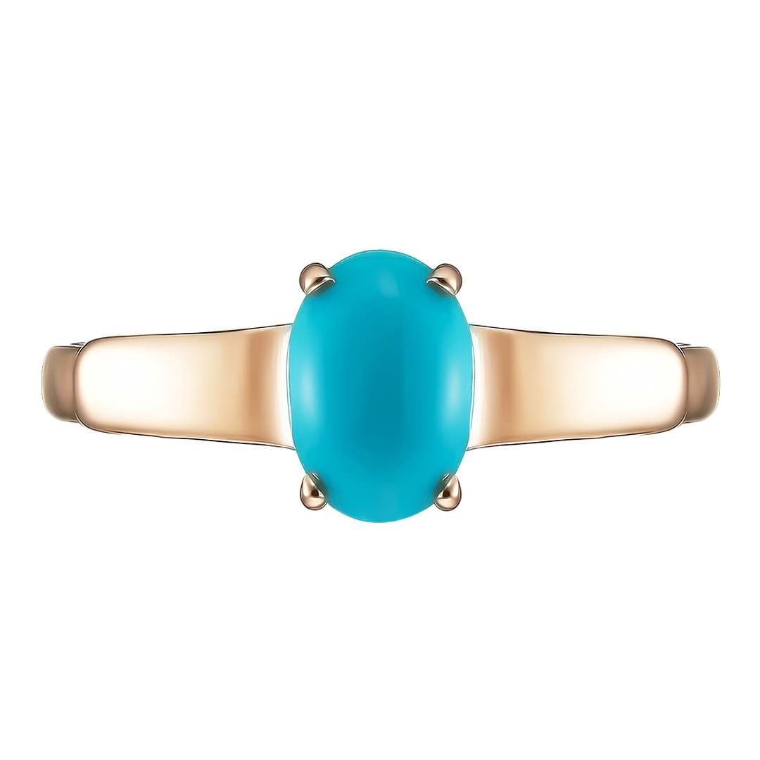 Серебряное кольцо 925 пробы; вставки 1 Бирюза;