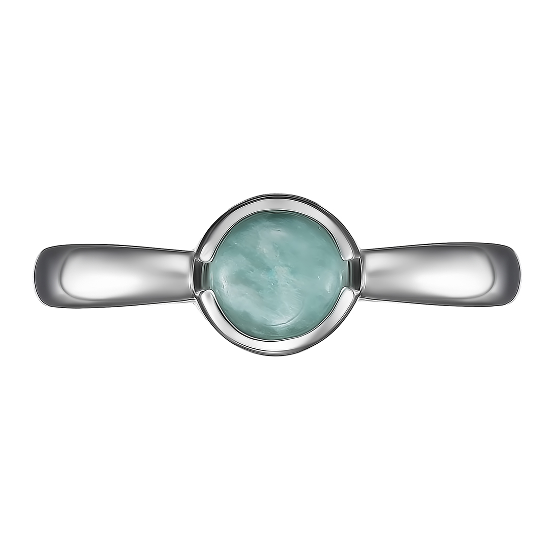 Серебряное кольцо 925 пробы; вставки 1 Амазонит;