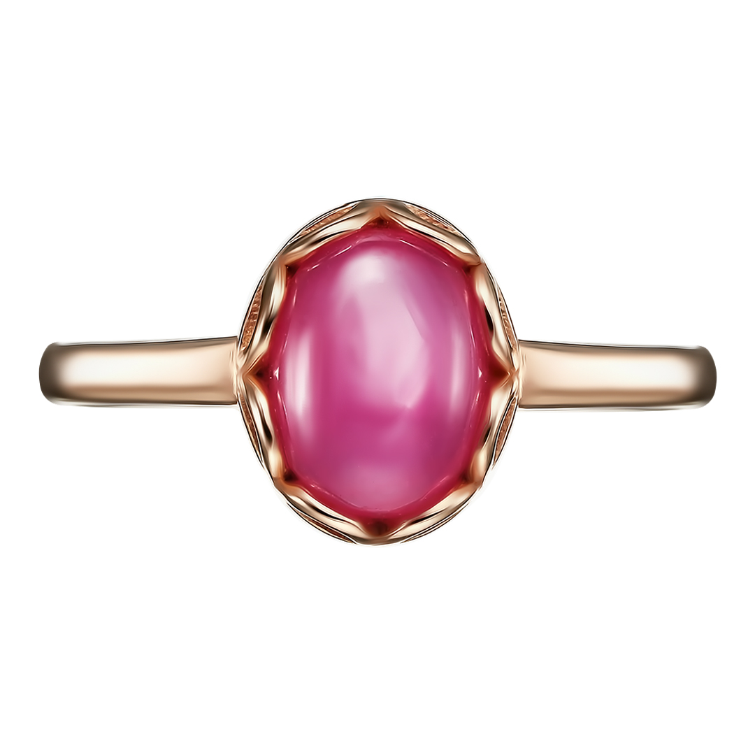 Серебряное кольцо 925 пробы; вставки 1 Рубин 2,256 F/2