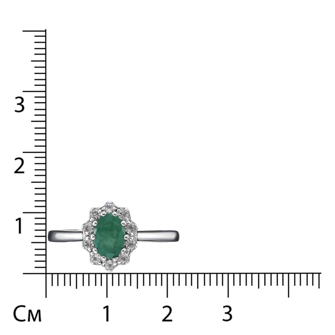 Серебряное кольцо с изумрудом