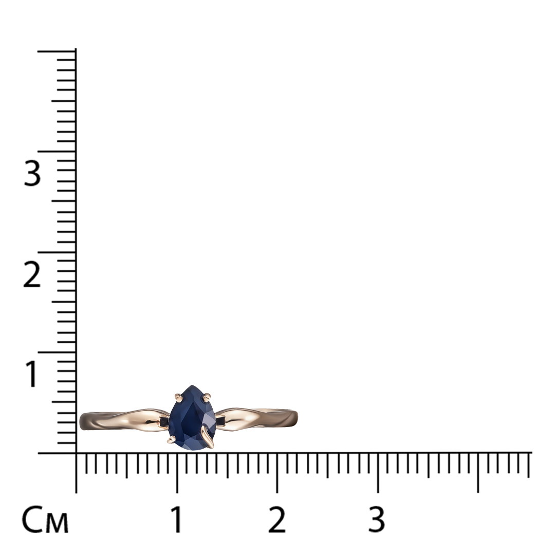 Кольцо из золота с сапфиром