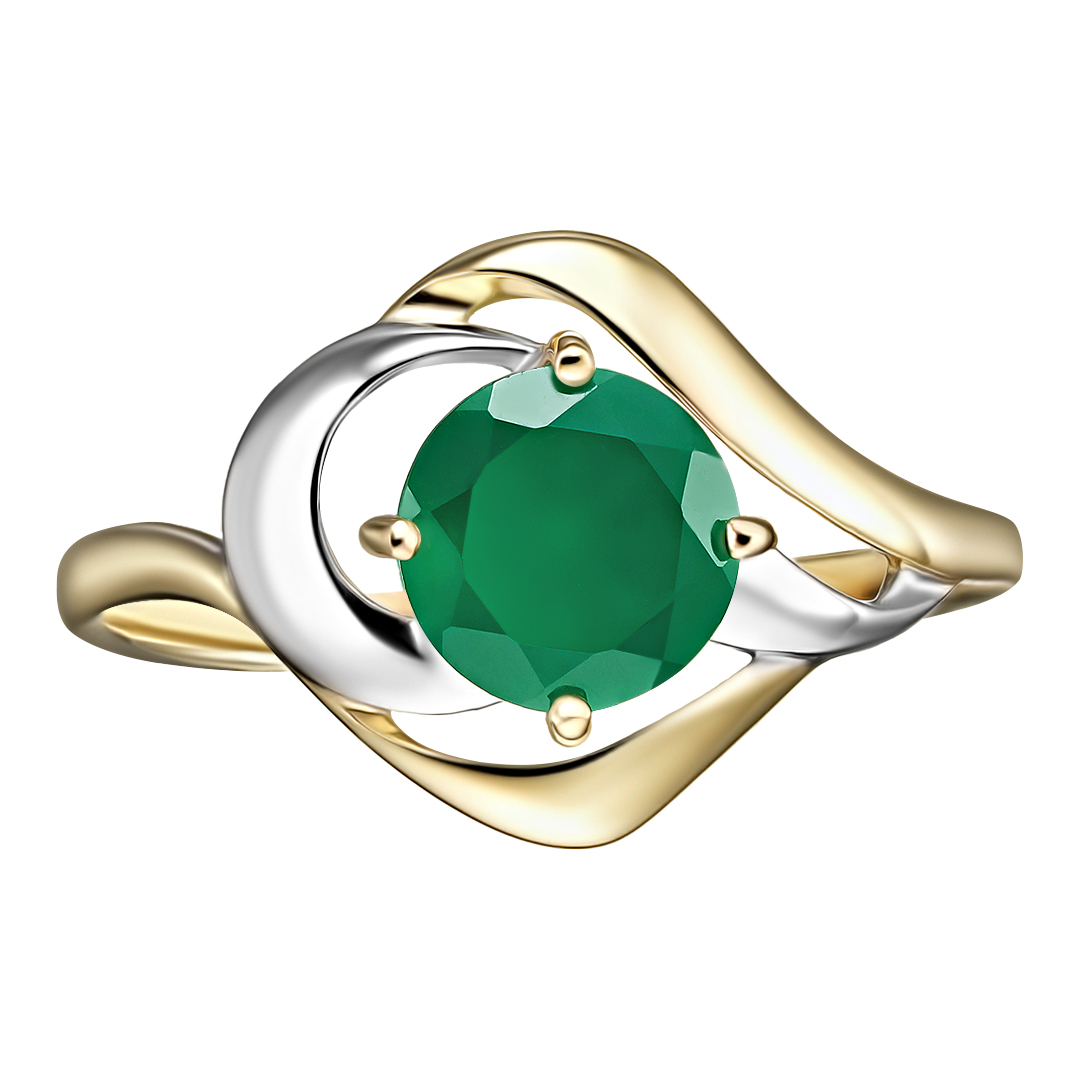 Серебряное кольцо с агатом