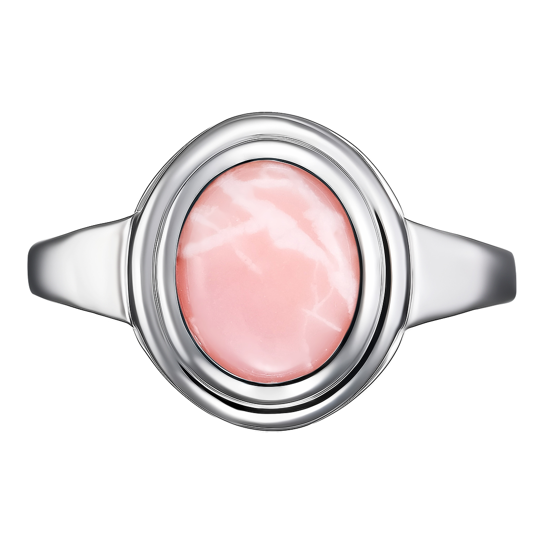 Серебряное кольцо 925 пробы; вставки 1 Смитсонит;