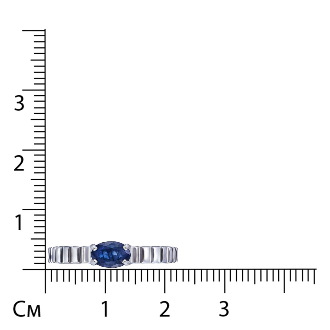 Серебряное кольцо с сапфиром