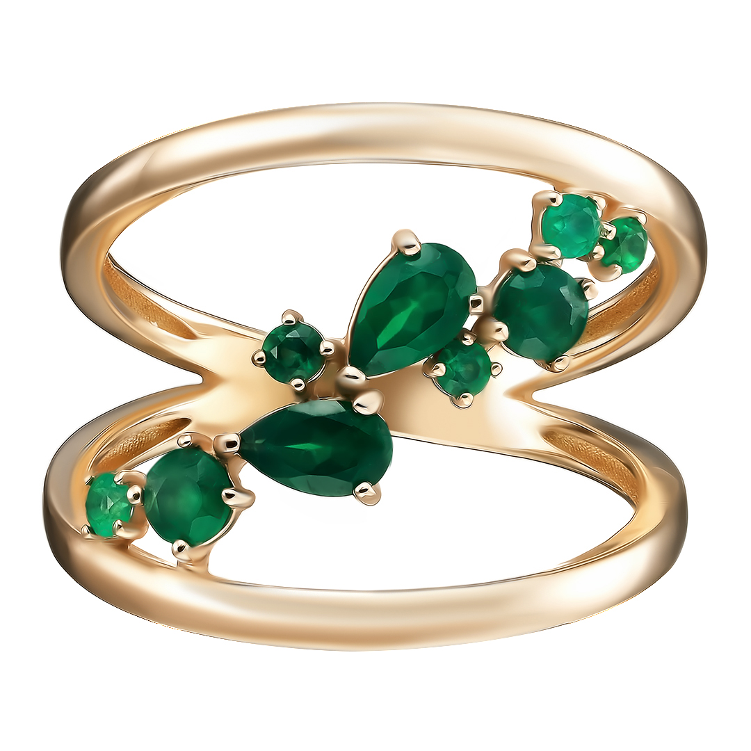 Серебряное кольцо 925 пробы; вставки 9 Агат;