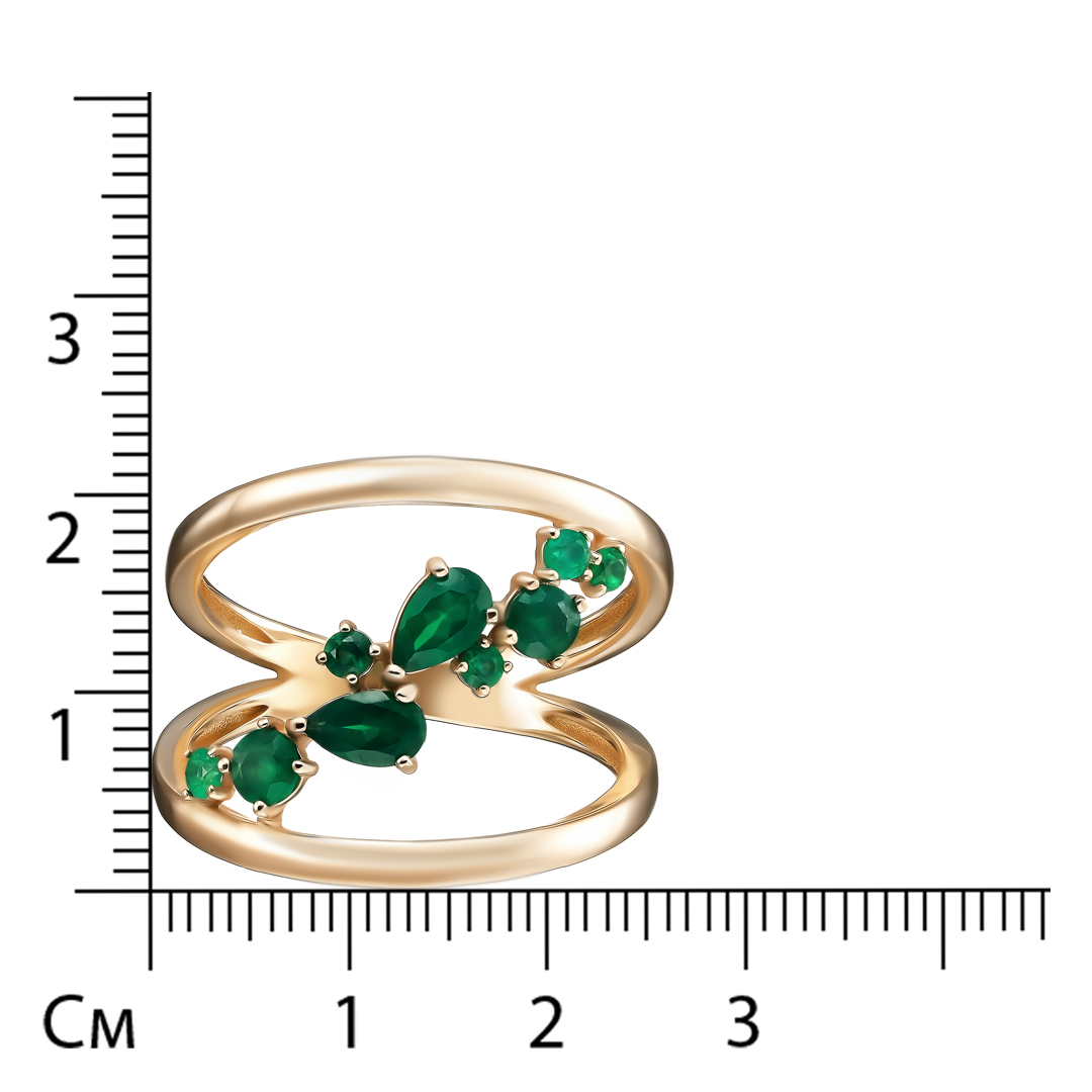Серебряное кольцо 925 пробы; вставки 9 Агат;