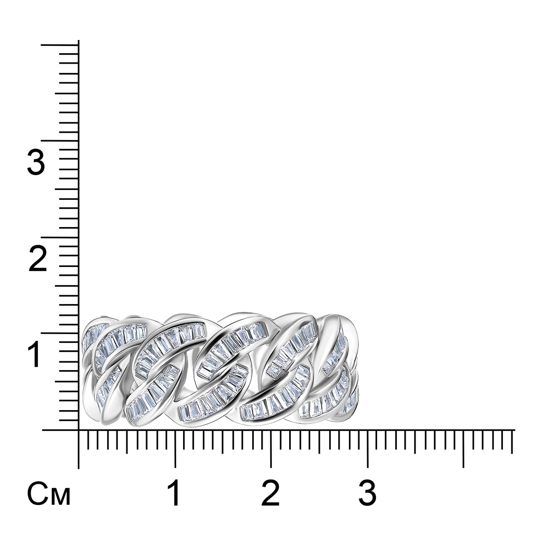 Серебряное кольцо с кубическим цирконием