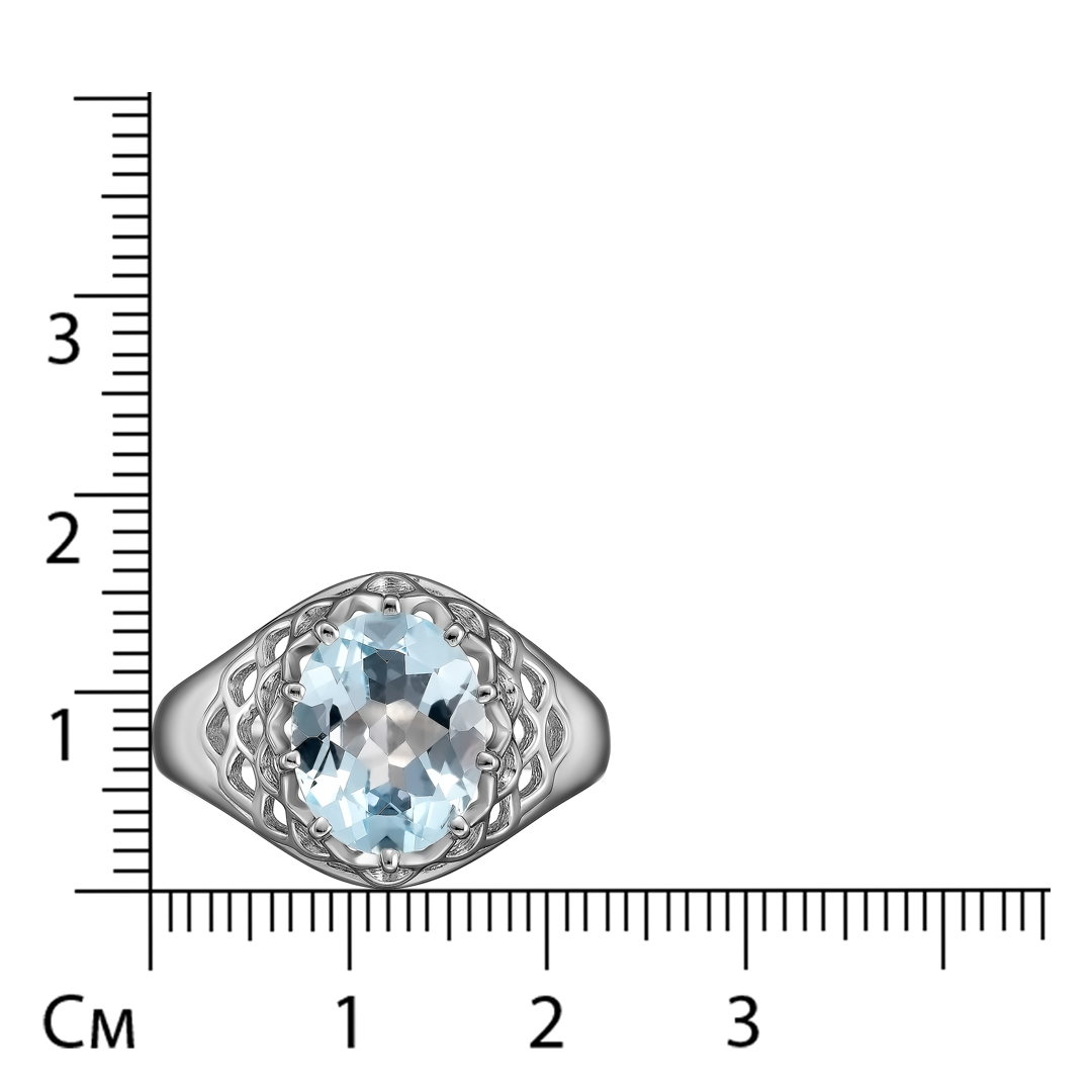 Серебряное кольцо с топазом