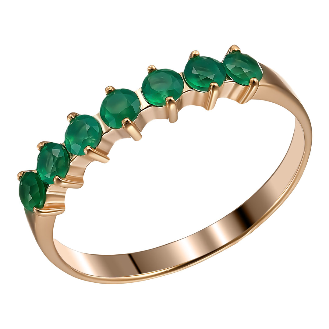 Серебряное кольцо 925 пробы; вставки 7 Агат;