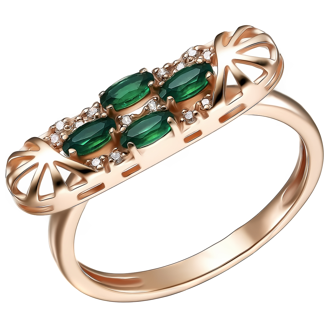 Серебряное кольцо с агатами