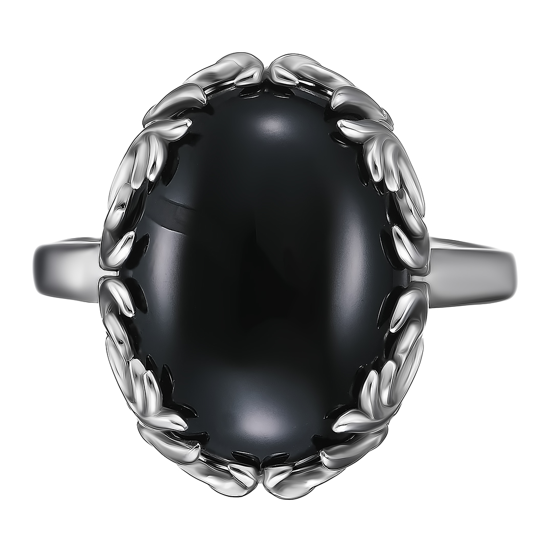Серебряное кольцо 925 пробы; вставки 1 Агат нат.;