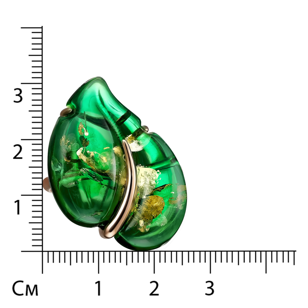 Серебряное кольцо 925 пробы; вставки 1 Янтарь;