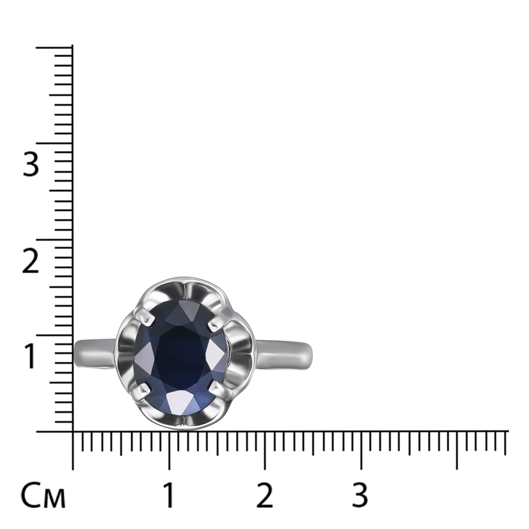 Серебряное кольцо с сапфиром