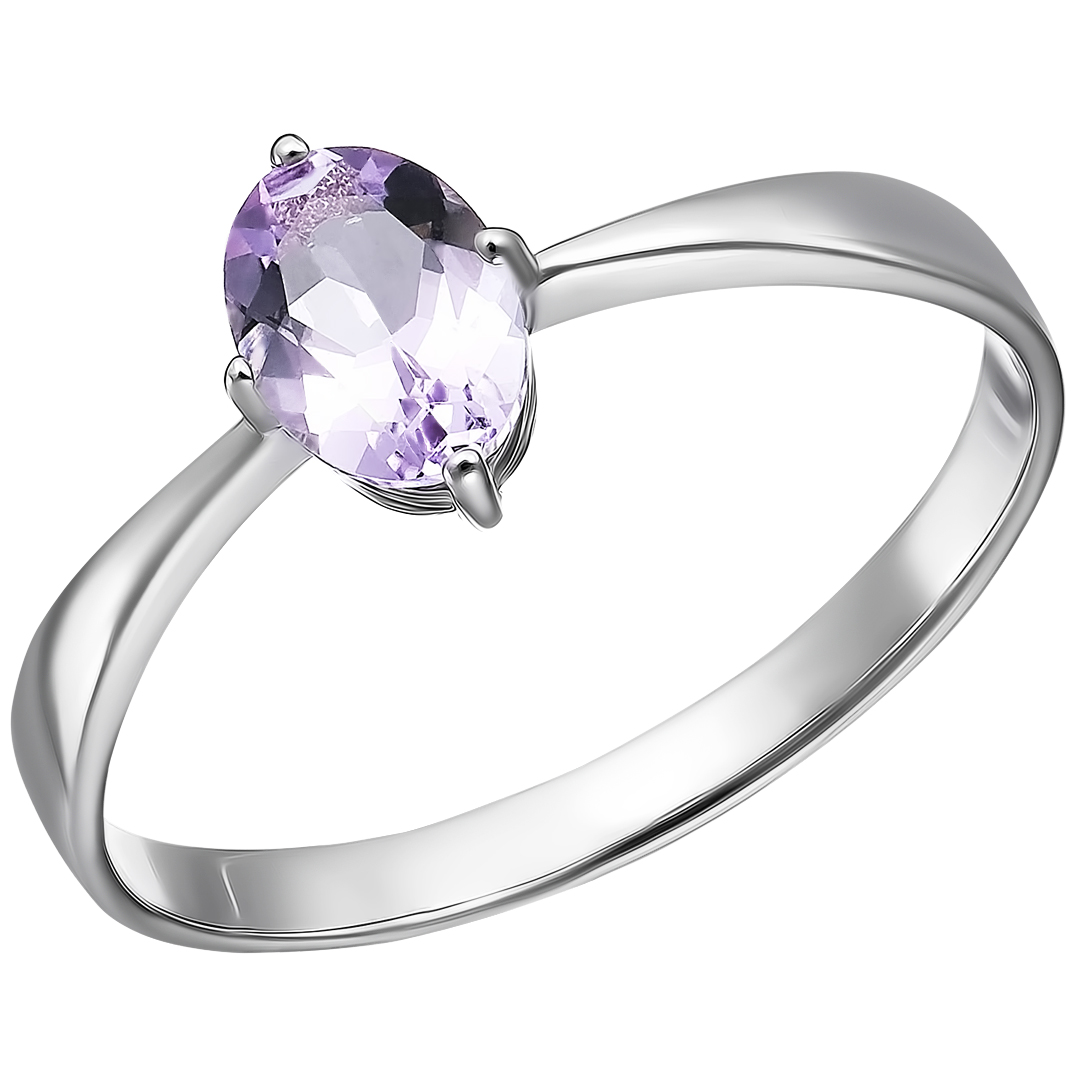 Серебряное кольцо с аметистом