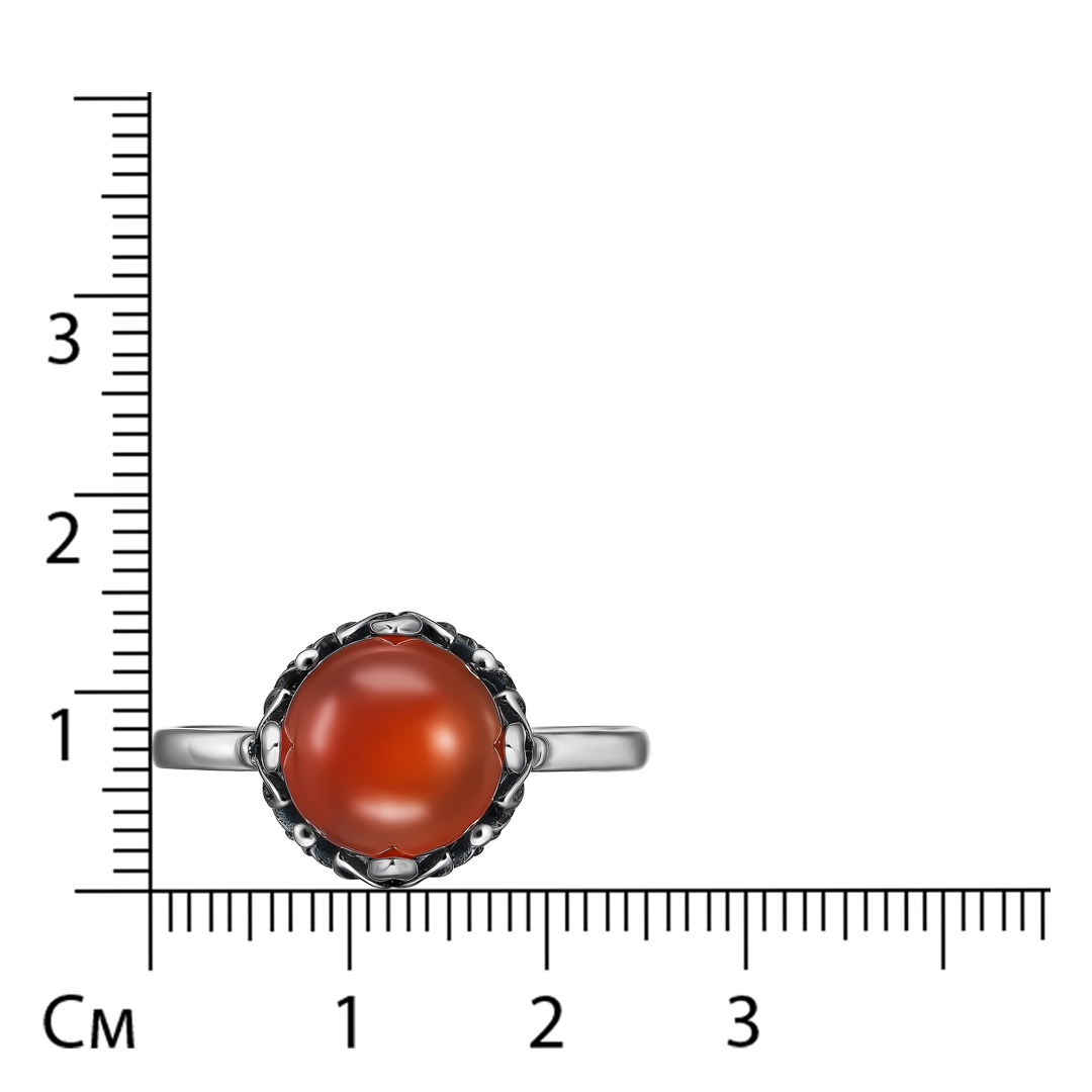 Серебряное кольцо с сердоликом
