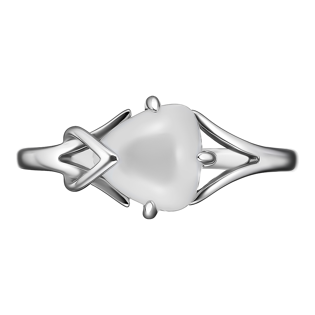 Серебряное кольцо 925 пробы; вставки 1 Лунный камень нат.;
