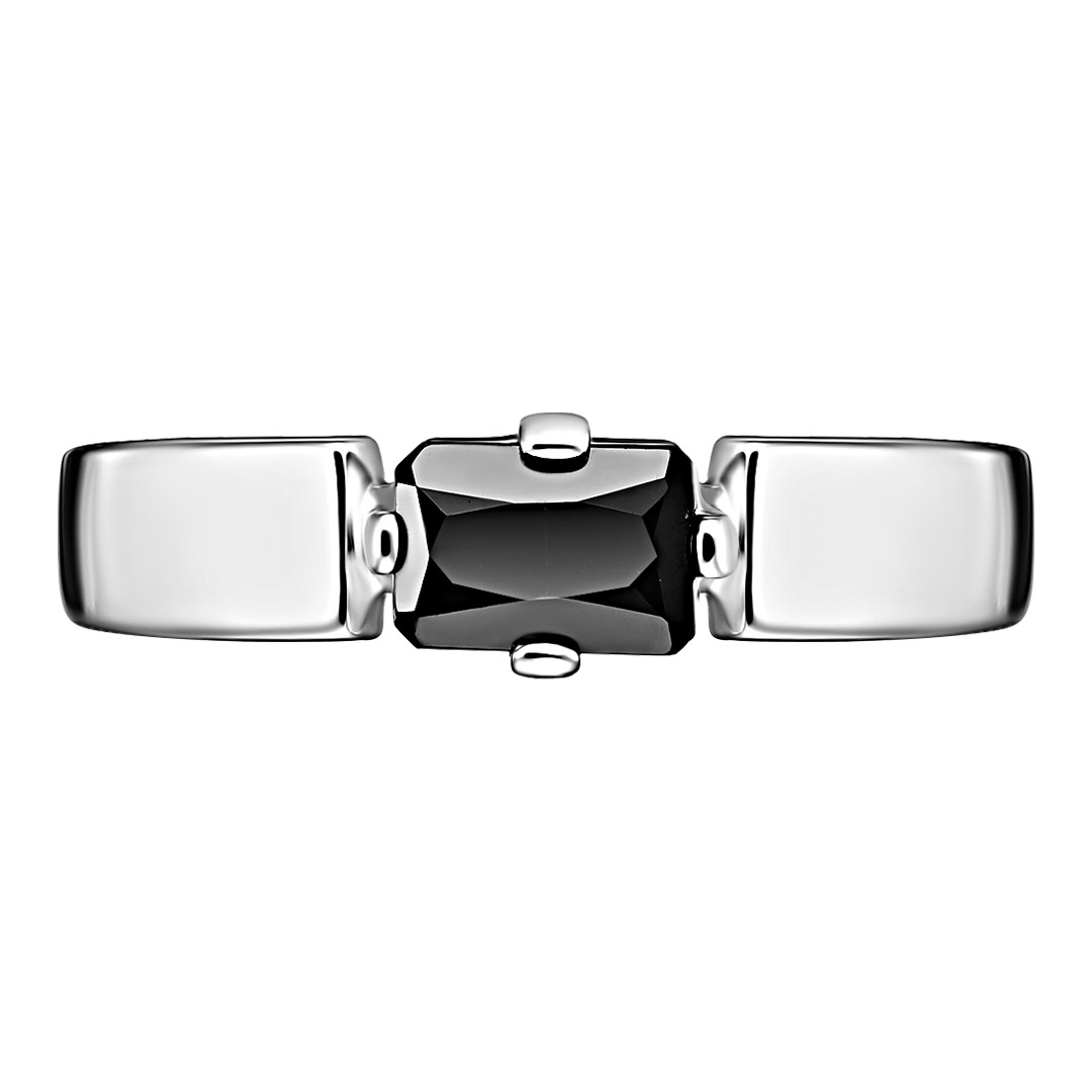 Серебряное кольцо 925 пробы; вставки 1 Турмалин черный;