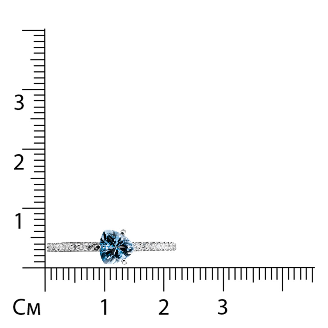 Серебряное кольцо с топазом