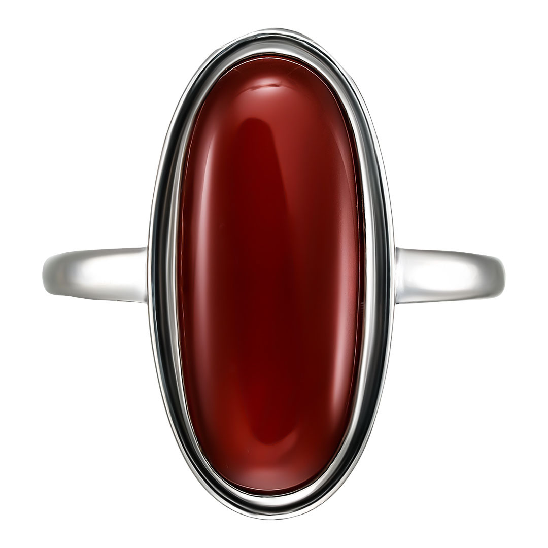 Серебряное кольцо с агатом