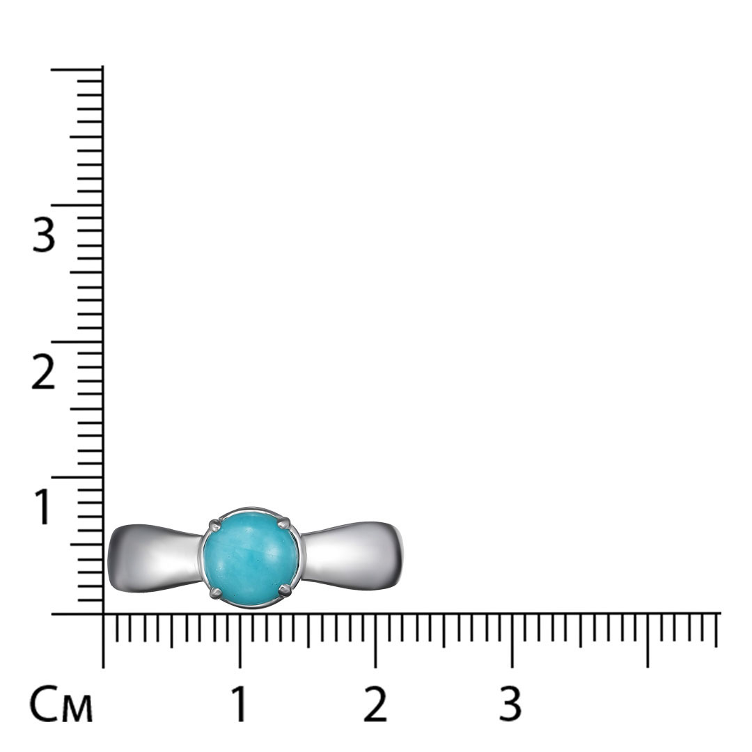 Серебряное кольцо с амазонитом