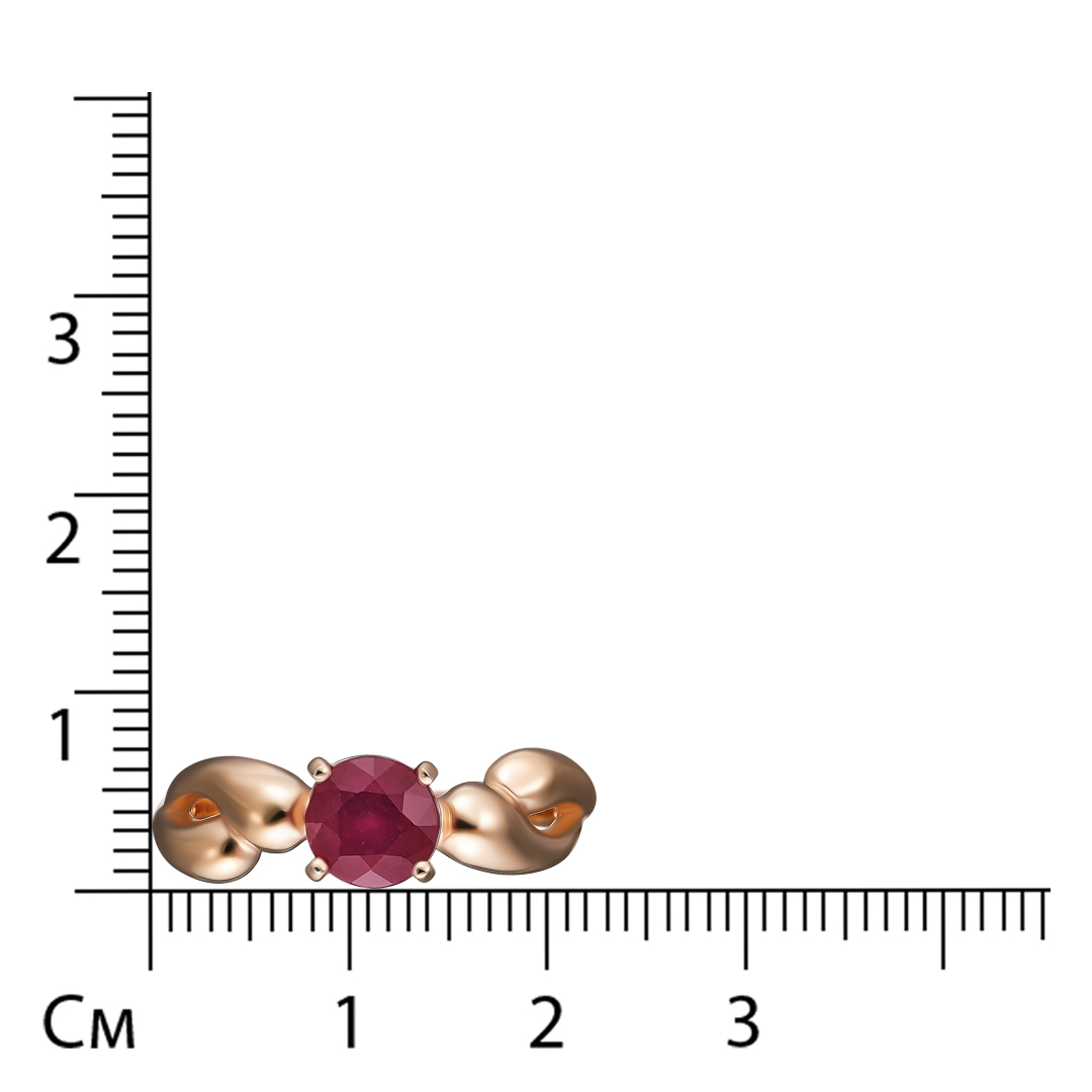 Серебряное кольцо с рубином