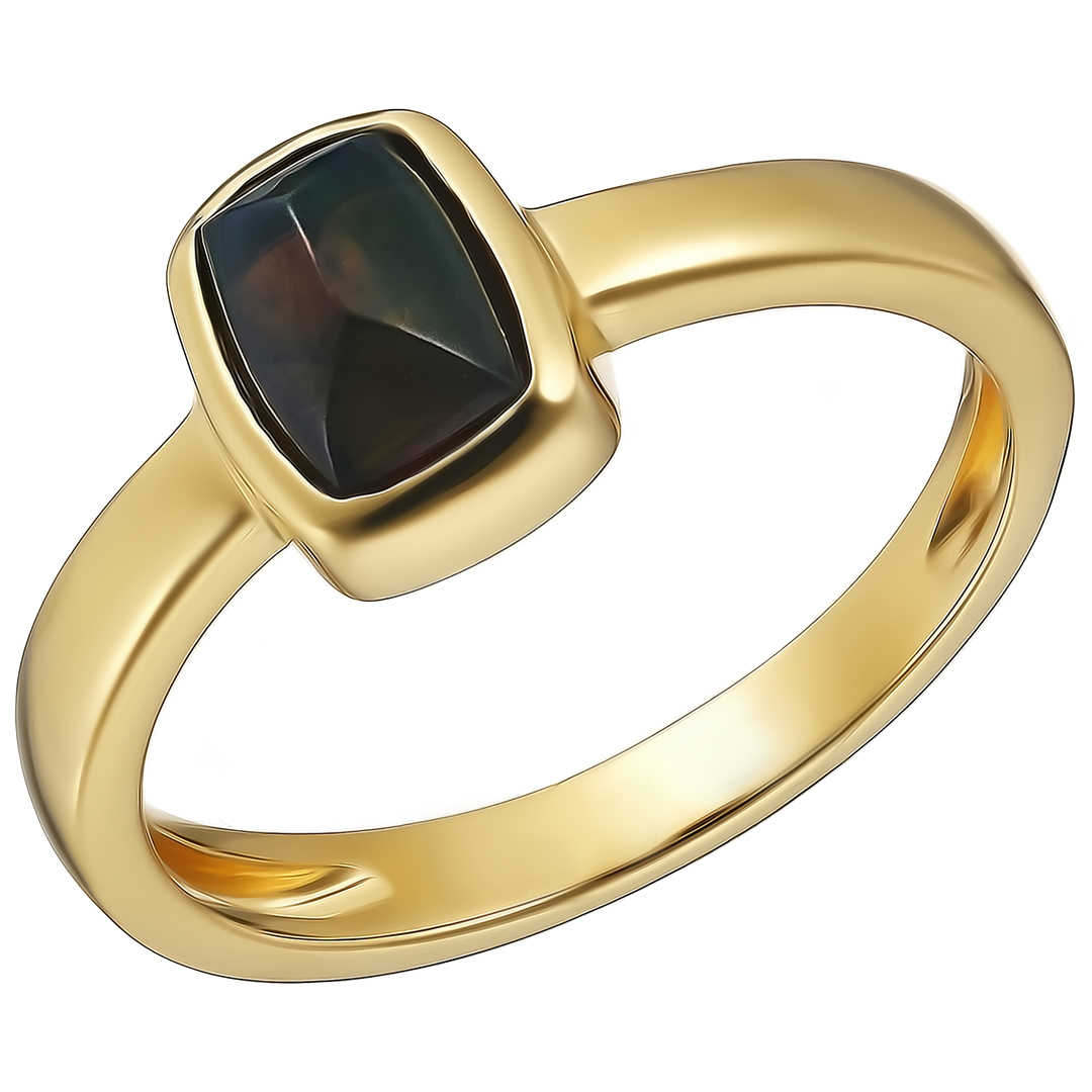 Серебряное кольцо 925 пробы; вставки 1 Опал 0,65 ct;