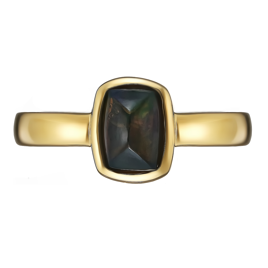 Серебряное кольцо 925 пробы; вставки 1 Опал 0,65 ct;