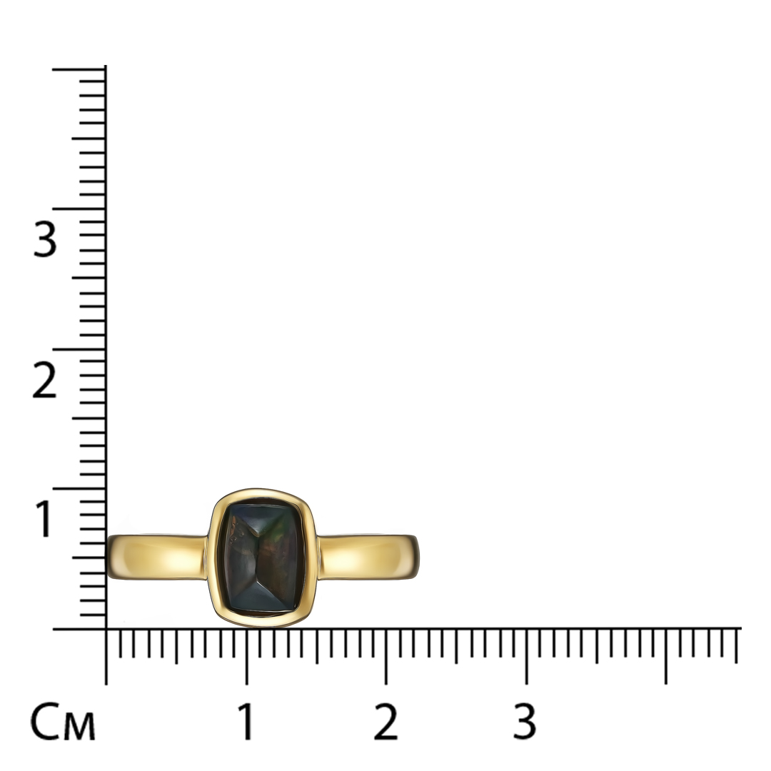 Серебряное кольцо 925 пробы; вставки 1 Опал 0,65 ct;