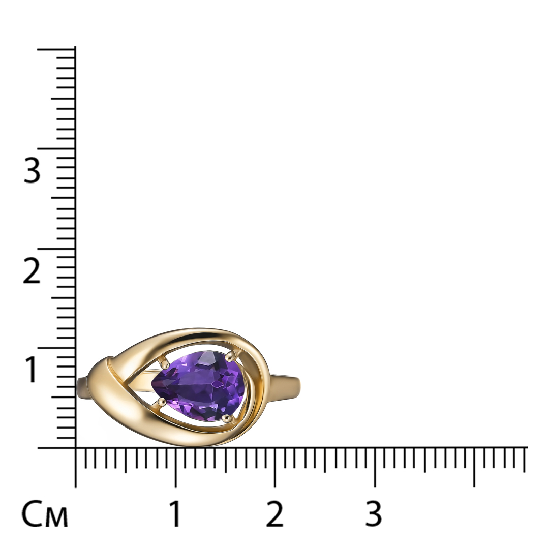 Серебряное кольцо с аметистом