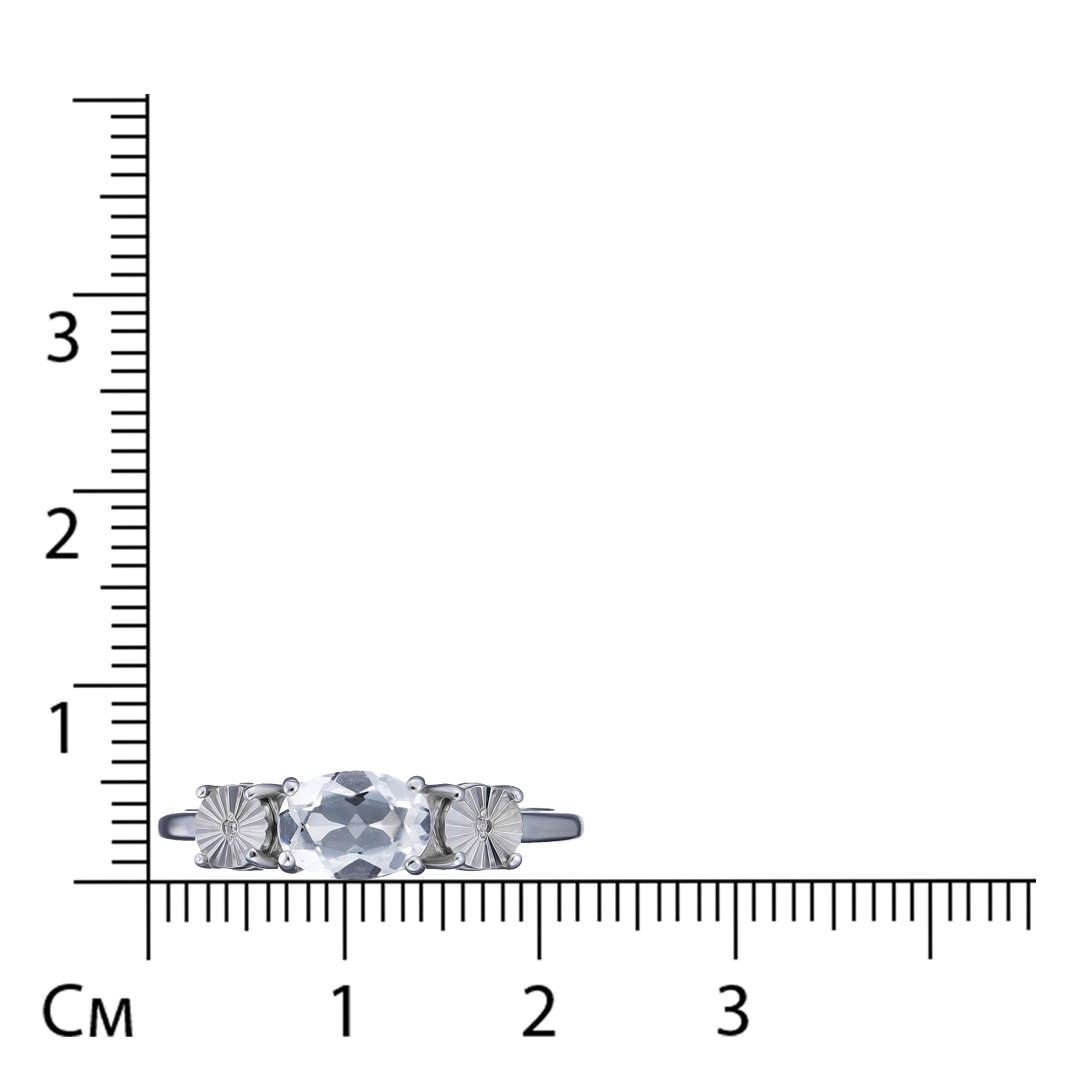 Серебряное кольцо с горным хрусталем